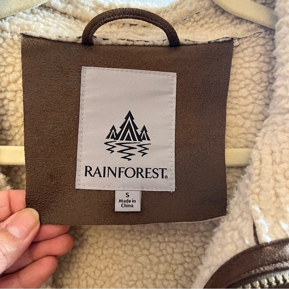 Rainforest Aviator Jacket Brown Lined Jacket Size… - image 8